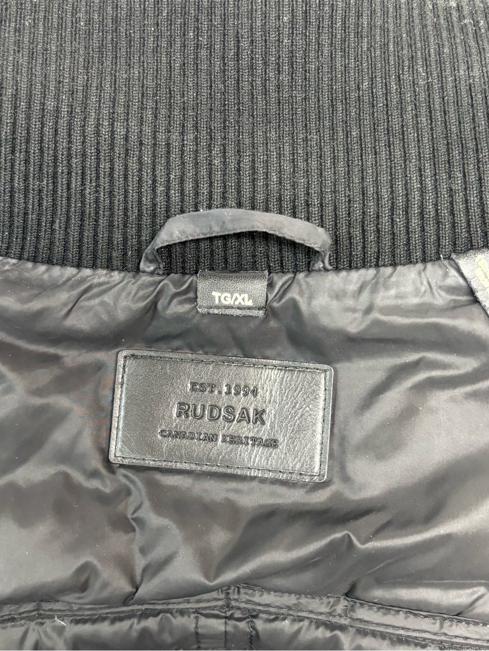 RUDSAK Sana Mid-Length Down Puffer Jacket Asymmetric Zipper with Leather Trim XL - Picture 4 of 9